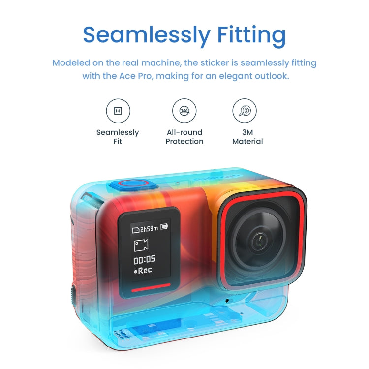 For Insta360 Ace Pro aMagisn Body Sticker Sports Camera Accessories(Feather) - Protective Film & Stickers by aMagisn | Online Shopping South Africa | PMC TechLife | Buy Now Pay Later Mobicred