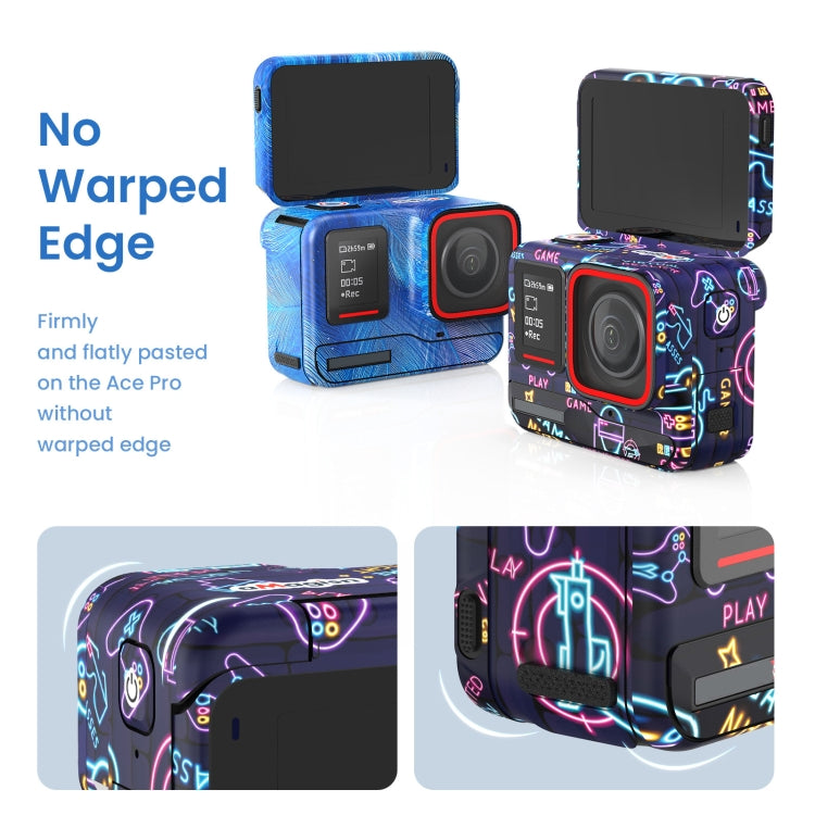 For Insta360 Ace Pro aMagisn Body Sticker Sports Camera Accessories(Carbon Fiber) - Protective Film & Stickers by aMagisn | Online Shopping South Africa | PMC TechLife | Buy Now Pay Later Mobicred