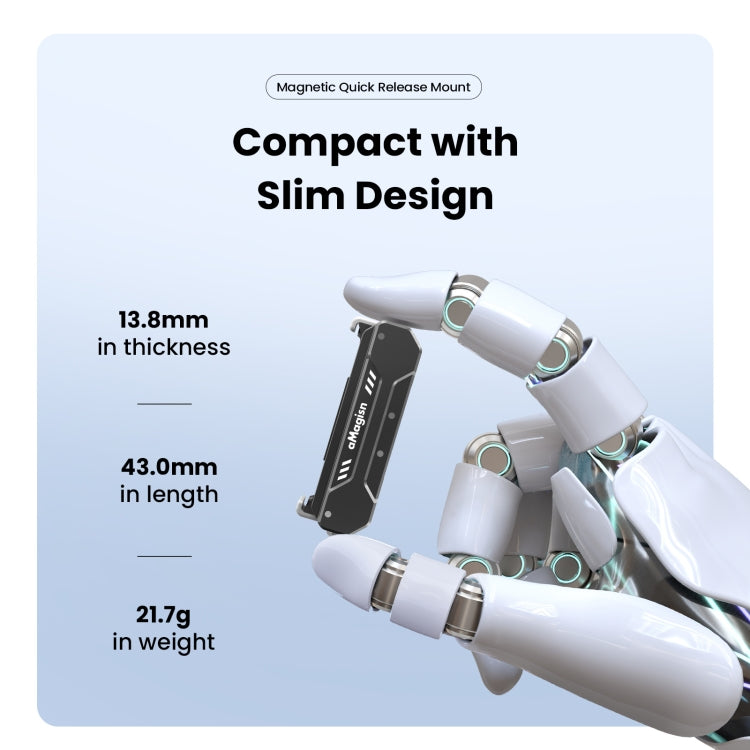 For DJI Osmo Action 4 / 3 aMagisn Magnetic Fast Disassembly Motion Camera Accessories - Other by aMagisn | Online Shopping South Africa | PMC TechLife | Buy Now Pay Later Mobicred