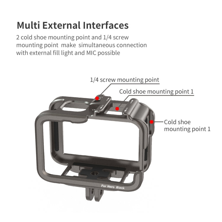 For GoPro HERO11 Black /10 Black /9 Black aMagisn Ultra-Light Metal Rabbit Cage Protection Border - free shipping - PMC TechLife - Order now!