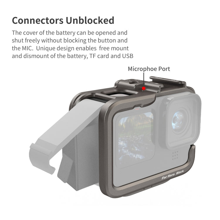 For GoPro HERO11 Black /10 Black /9 Black aMagisn Ultra-Light Metal Rabbit Cage Protection Border - free shipping - PMC TechLife - Order now!