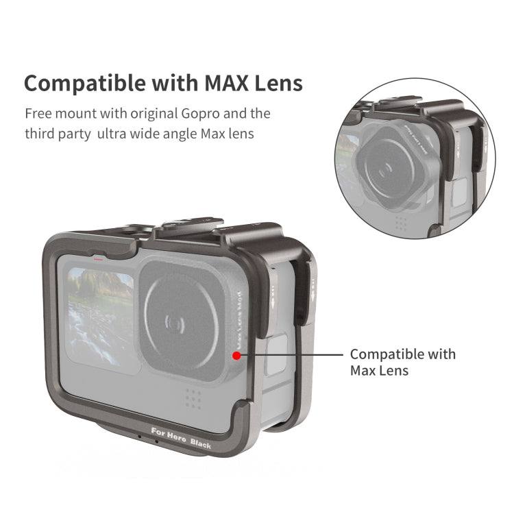 For GoPro HERO11 Black /10 Black /9 Black aMagisn Ultra-Light Metal Rabbit Cage Protection Border - free shipping - PMC TechLife - Order now!