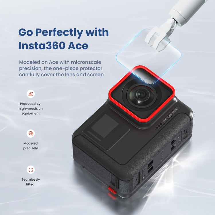 3 In 1 For Insta360 ACE aMagisn Tempered Film Protective Stickers Sports Camera Accessories - Protective Film & Stickers by aMagisn | Online Shopping South Africa | PMC TechLife | Buy Now Pay Later Mobicred