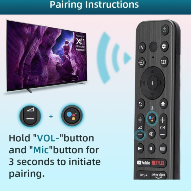 RMF-TX800U Bluetooth Voice Remote Control For Sony KDL And XR /4K BRAVIA TV - TV by PMC TechLife | Online Shopping South Africa | PMC TechLife | Buy Now Pay Later Mobicred