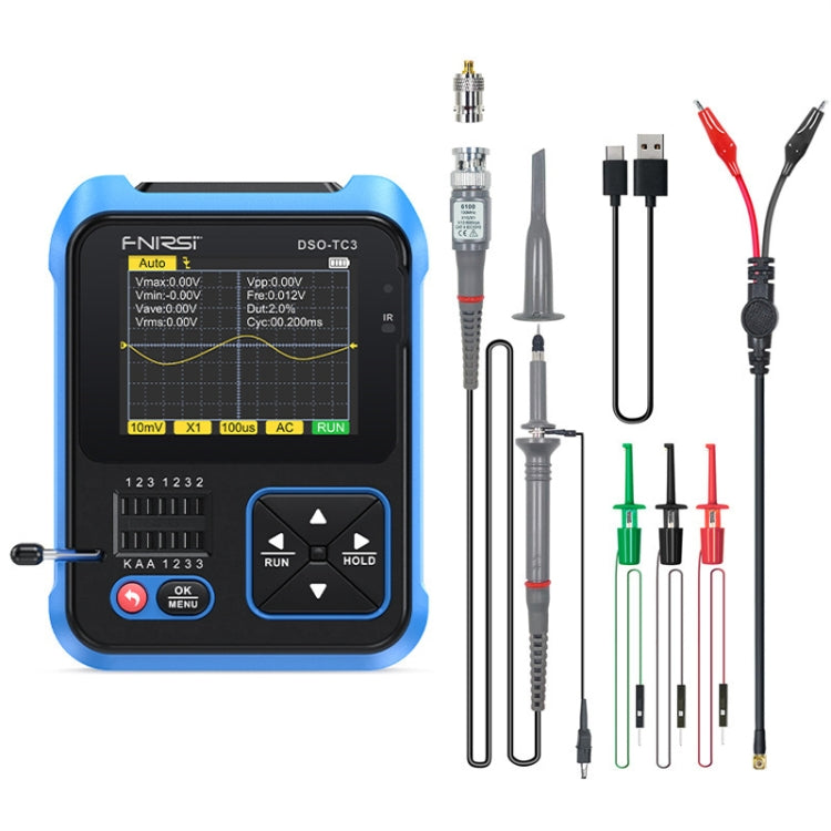FNIRSI 3 In 1 Handheld Digital Oscilloscope LCR Transistor Tester, Specification: Upgrade - free shipping - PMC TechLife - Order now!
