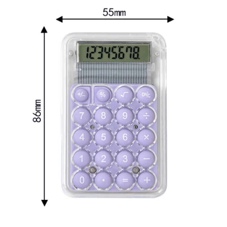 Small Silent Simple Calculator Mini Candy Dormitory Student Office Exam Tool(Purple) - Calculator by PMc TechLife | Online Shopping South Africa | PMc TechLife | Buy Now Pay Later Mobicred