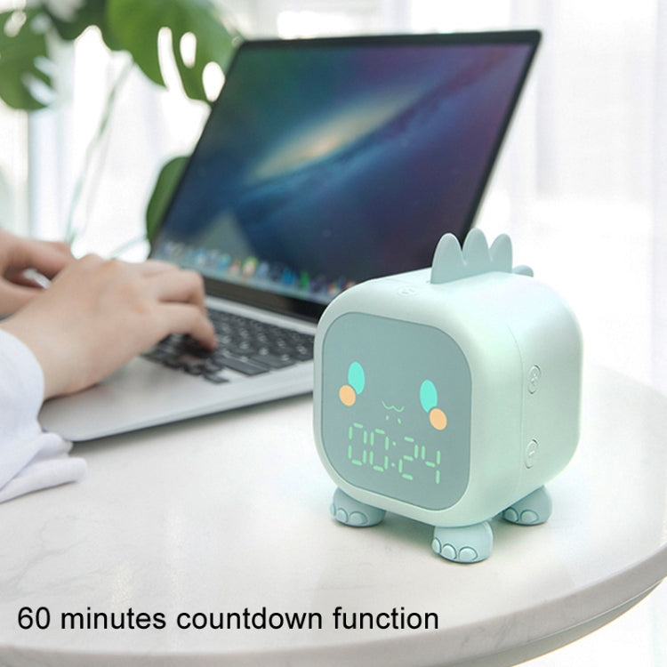 Dinosaur Kids Alarm Clock Electronic Clock Multifunctional Chime Small Alarm Clock(Green) - Alarm Clocks by PMc TechLife | Online Shopping South Africa | PMc TechLife | Buy Now Pay Later Mobicred
