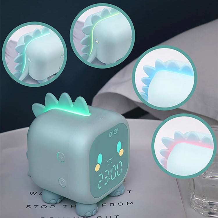 Dinosaur Kids Alarm Clock Electronic Clock Multifunctional Chime Small Alarm Clock(Green) - Alarm Clocks by PMc TechLife | Online Shopping South Africa | PMc TechLife | Buy Now Pay Later Mobicred