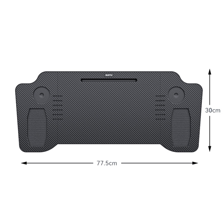 For Tesla Model Y/3 SUITU Car Center Folding Small Table Board Camping Dining Plate(Black Brown) - free shipping - PMC TechLife - Order now!