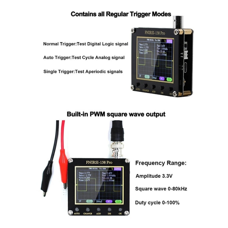 FNIRSI Handheld Small Teaching Maintenance Digital Oscilloscope, Specification: Standard Without Battery - Other Tester Tool by FNIRSI | Online Shopping South Africa | PMC TechLife | Buy Now Pay Later Mobicred