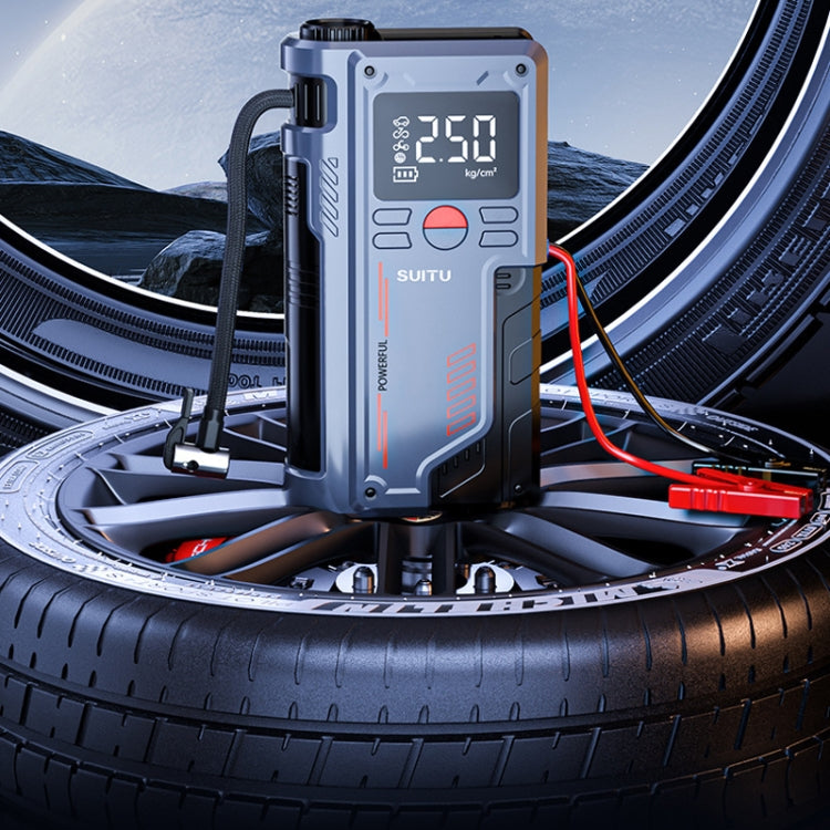 SUITU ST-9631 8pcs /Set Portable Outdoor Car Battery Emergency Start Power Car Inflatable Pump, Style: Ordinary Clip - Inflatable Pump by SUITU | Online Shopping South Africa | PMC TechLife