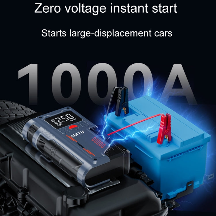 SUITU ST-9631 8pcs /Set Portable Outdoor Car Battery Emergency Start Power Car Inflatable Pump, Style: Ordinary Clip - Inflatable Pump by SUITU | Online Shopping South Africa | PMC TechLife