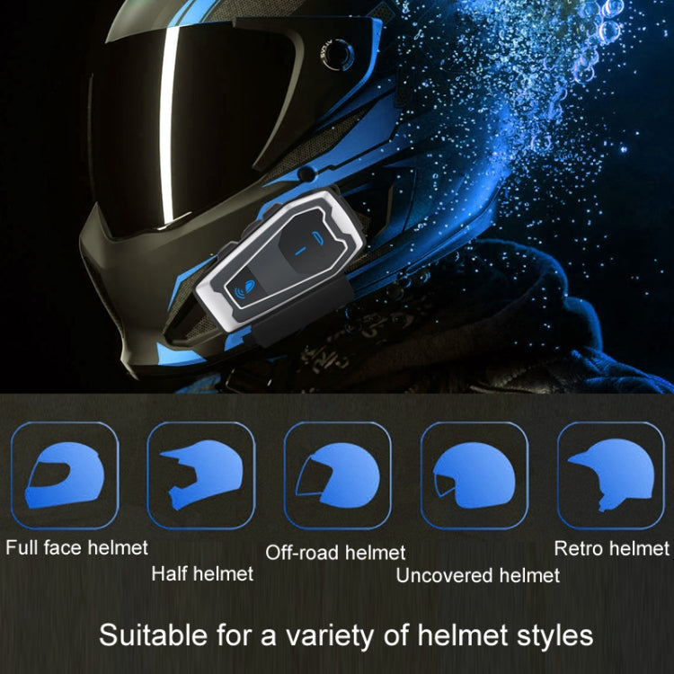 Motorcycle Helmet Bluetooth 5.0 Stereo Music Cycling Headphones(V10) - Motorcycle Walkie Talkie by PMC TechLife | Online Shopping South Africa | PMC TechLife | Buy Now Pay Later Mobicred