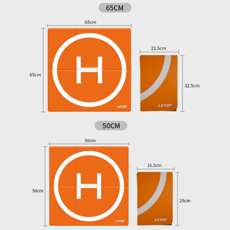 LKTOP 50cm Drone Universal Landing Pad Double-sided Waterproof Foldable RC Aircraft Launch Mat - Parking Apron by LKTOP | Online Shopping South Africa | PMC TechLife | Buy Now Pay Later Mobicred
