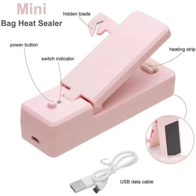 USB Charging Mini Magnetic Sealing Machine Portable Sealing Clip Food Moisture-proof Sealer(Gray) - Preservation Supplies by PMC TechLife | Online Shopping South Africa | PMC TechLife | Buy Now Pay Later Mobicred