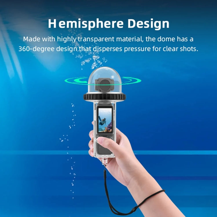 For DJI Osmo Pocket 3 BRDRC 40m Depth Waterproof Case Diving Housing Cover(Transparent Handle) - Case & Bags by BRDRC | Online Shopping South Africa | PMC TechLife | Buy Now Pay Later Mobicred