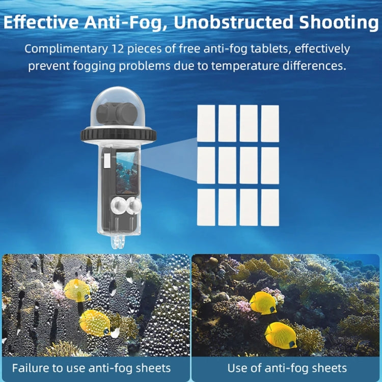 For DJI Osmo Pocket 3 BRDRC 40m Depth Waterproof Case Diving Housing Cover(Transparent Handle) - Case & Bags by BRDRC | Online Shopping South Africa | PMC TechLife | Buy Now Pay Later Mobicred