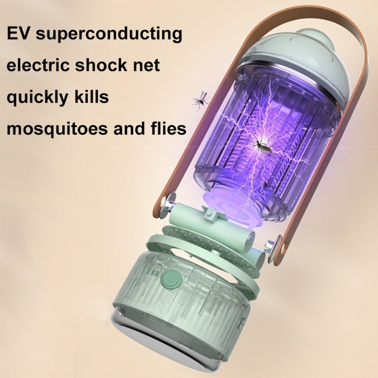 Electric Shock Type Home Night Light Mosquito Killer Outdoor Camping Lamp, Spec: 4000 mAh(Green) - Repellents by PMC TechLife | Online Shopping South Africa | PMC TechLife | Buy Now Pay Later Mobicred