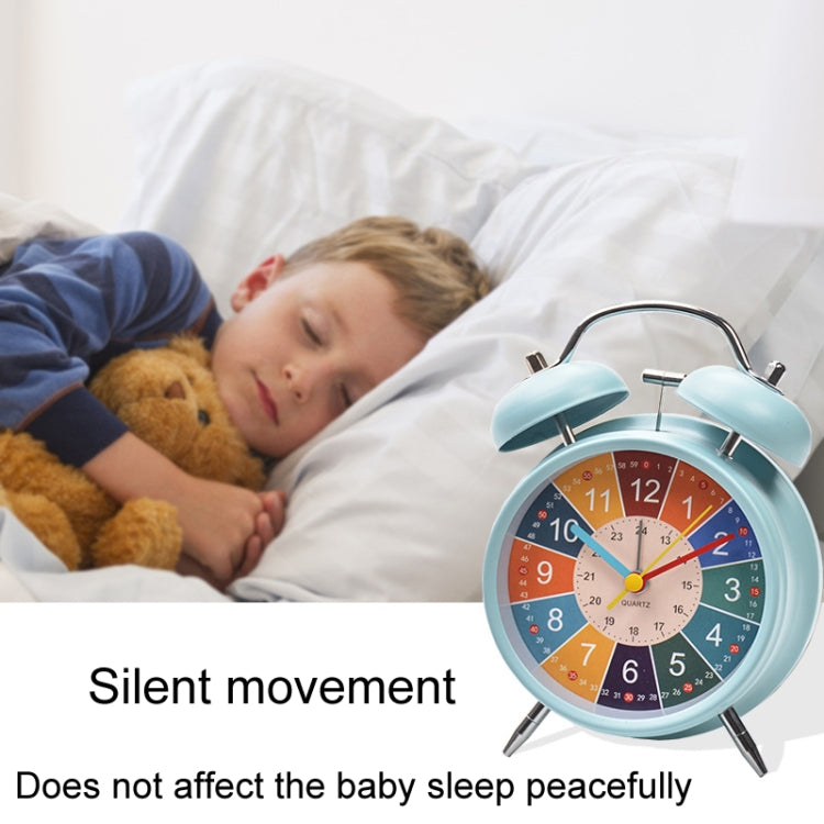 4 inch Early Learning Dual Ring Round Alarm Clock Student Bedside Metal Alarm Bell(Pink) - Novelty Clock by PMc TechLife | Online Shopping South Africa | PMc TechLife | Buy Now Pay Later Mobicred