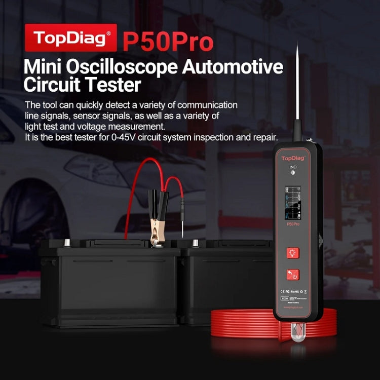 JDiag Mini Circuit Tester AC/DC Detection Multi-function Oscilloscope(P50 Pro) - Electronic Test by JDiag | Online Shopping South Africa | PMC TechLife | Buy Now Pay Later Mobicred