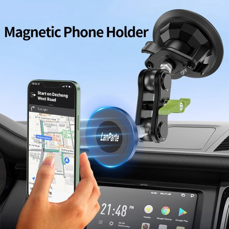 Lanparte Magnetic Car Phone Holder Adjustable Suction Cup Navigation Stand RBA-M01NL - Universal Car Holders by Lanparte | Online Shopping South Africa | PMC TechLife | Buy Now Pay Later Mobicred