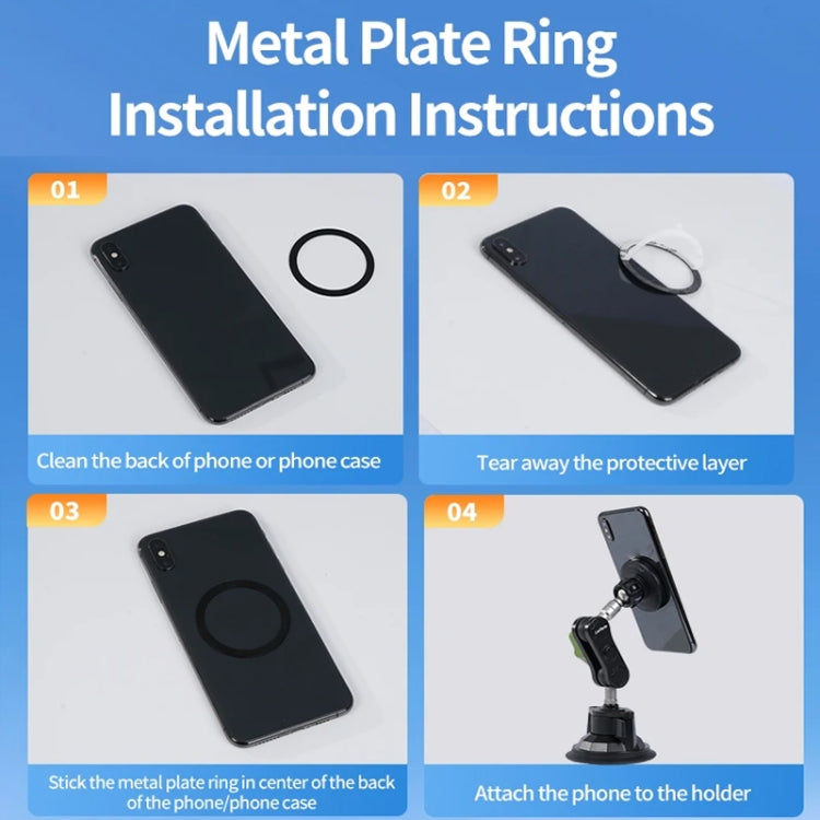 Lanparte Magnetic Car Phone Holder Adjustable Suction Cup Navigation Stand RBA-M01 - Universal Car Holders by Lanparte | Online Shopping South Africa | PMC TechLife | Buy Now Pay Later Mobicred