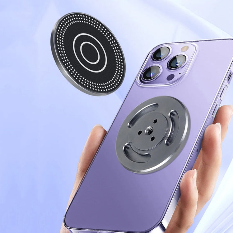 Magnetic Phone Holder with 1/4 Inch Hole for Tripod Magic Arm(Titanium Color) - free shipping - PMC TechLife - Order now!