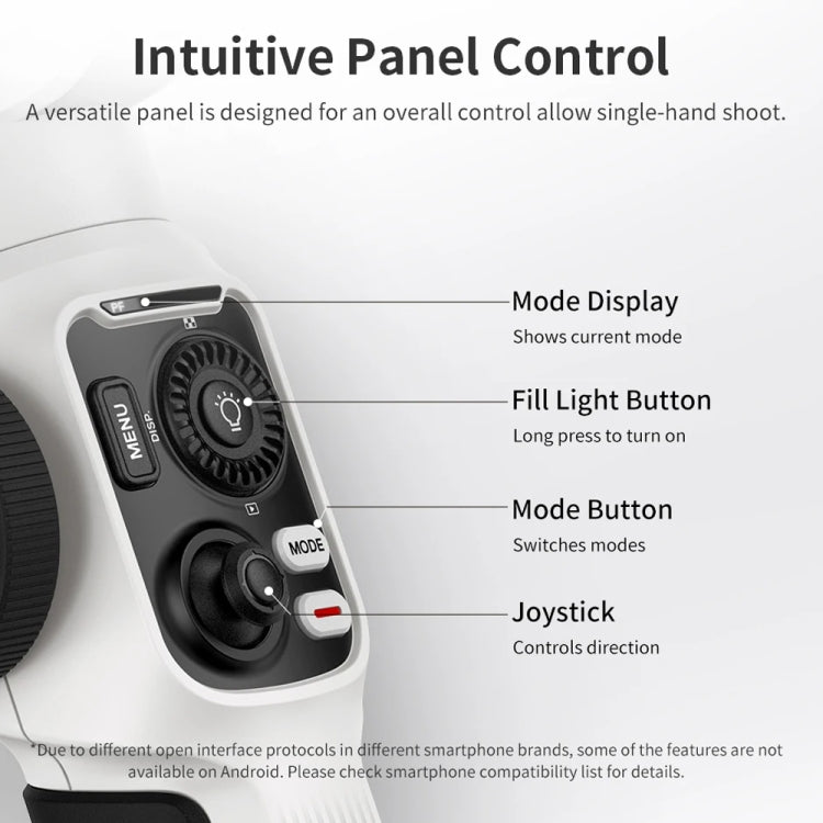 ZHIYUN Smooth 5S 3-Axis Smartphone Handheld Gimbals Stabilizer, Spec: Combo Black - Handheld Gimbals by ZHIYUN | Online Shopping South Africa | PMC TechLife | Buy Now Pay Later Mobicred