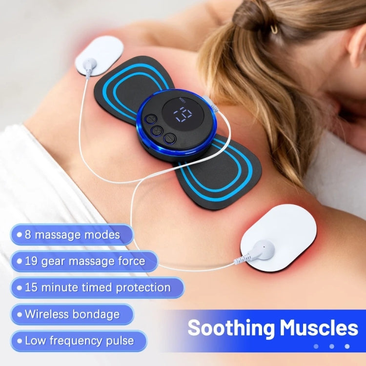 SC-195B Mini Cervical Massage Stickers EMS Pulse Meridian Therapy Instrument, Spec: 2-In-1 Upgrade Jack - free shipping - PMC TechLife - Order now!