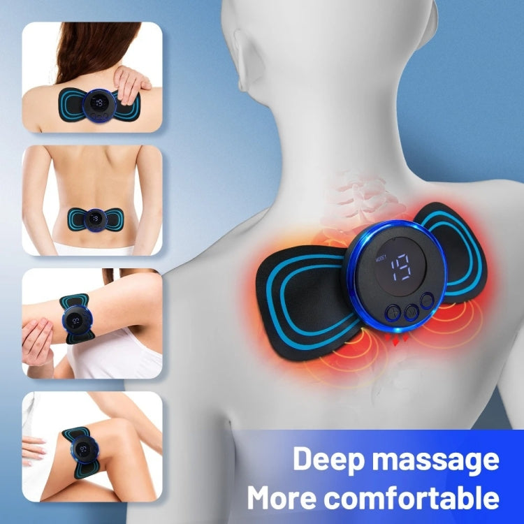 SC-195B Mini Cervical Massage Stickers EMS Pulse Meridian Therapy Instrument, Spec: 4-In-1 Upgrade Jack - free shipping - PMC TechLife - Order now!