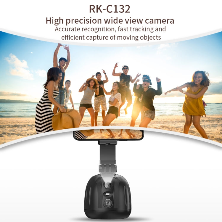 360 Degree Intelligent Follow Live Video Recording Desktop Stabilizer(Black) - Handheld Gimbals by PMC TechLife | Online Shopping South Africa | PMC TechLife | Buy Now Pay Later Mobicred