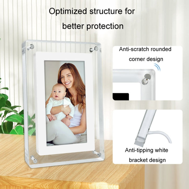 5 Inch HD Digital Photo Frame Crystal Advertising Player 1080P Motion Video Picture Display Player(UK Plug) - 1.5-7.0 inch by PMC TechLife | Online Shopping South Africa | PMC TechLife | Buy Now Pay Later Mobicred