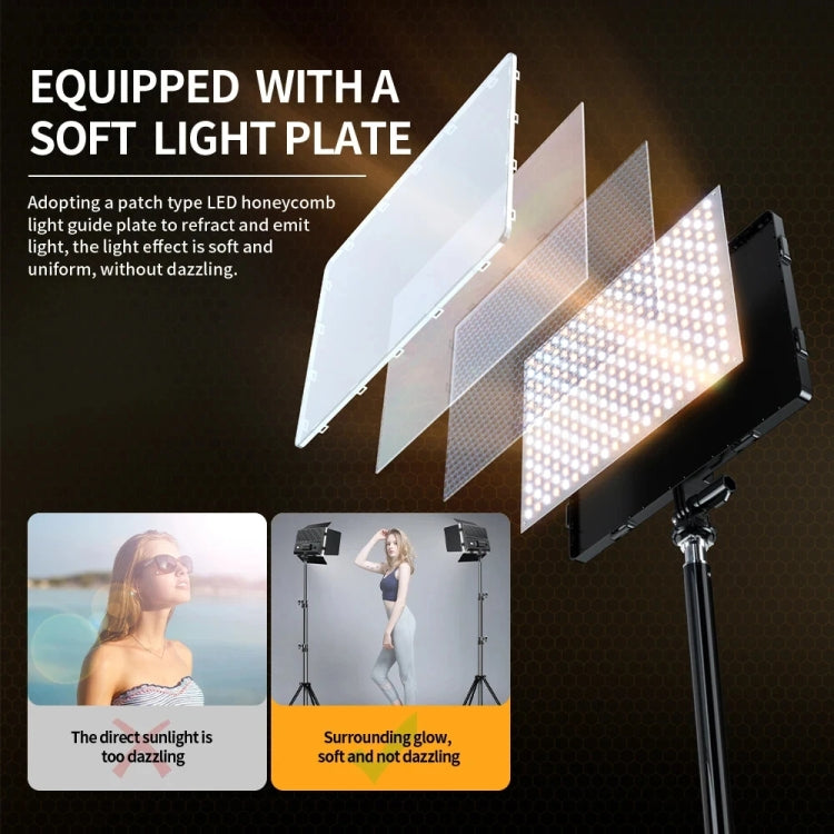 Pixel  P30 20W 2500-6500K 2400Lux Dual Color Temperature Photography Fill Light Standard Set - free shipping - PMC TechLife - Order now!