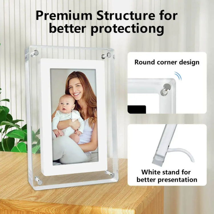 7 Inch Acrylic HD Digital Photo Frame Desktop Smart Motion Video Player Ornament(UK Plug) - 1.5-7.0 inch by PMC TechLife | Online Shopping South Africa | PMC TechLife | Buy Now Pay Later Mobicred