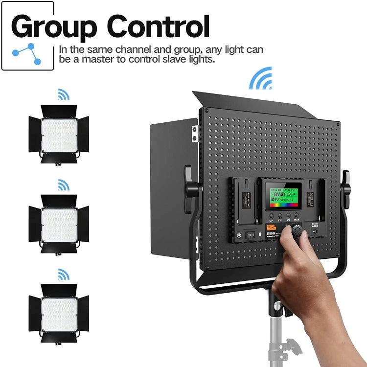 Pixel K80 RGB 45W 2600-10000K 552 LEDs Photography Fill Light Panel Lamp With LCD Display,US Plug Standard Set - free shipping - PMC TechLife - Order now!