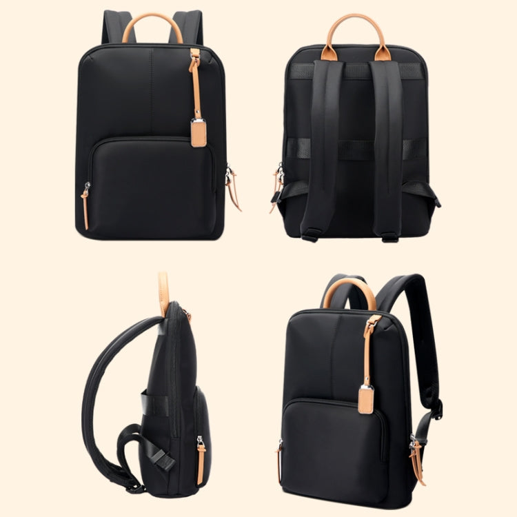 Bopai 62-126521 14-inch Laptop Thin and Light Business Waterproof Backpack(Black) - free shipping - PMC Jewellery - Order now!