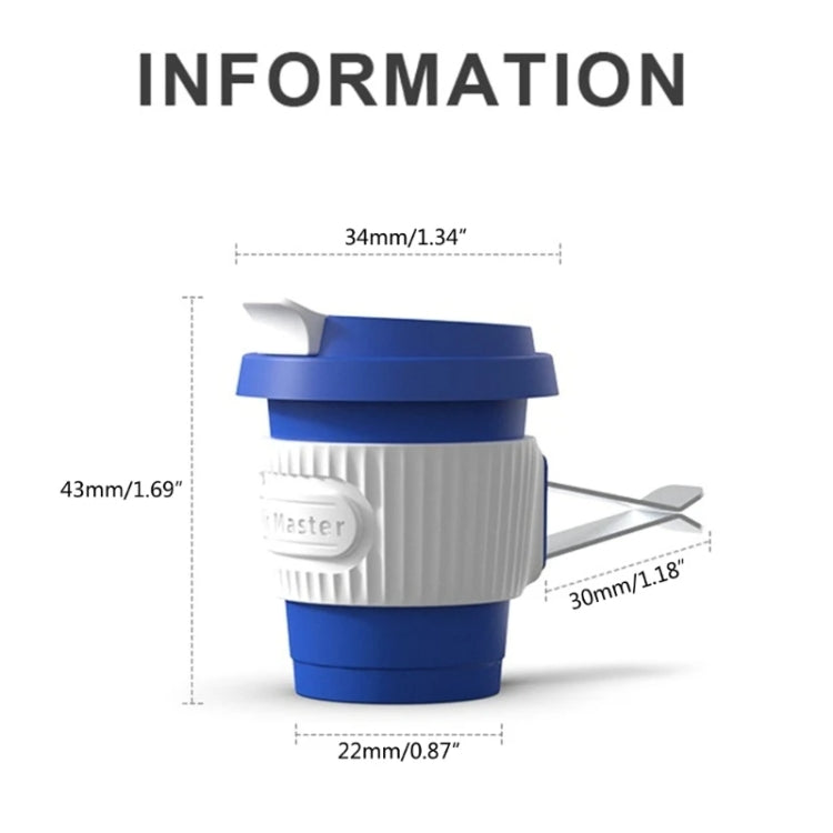 BEN.JACK Coffee Cup Car Perfume Air Conditioner Air Outlet Aromatherapy Ornaments(Light Yellow+Yellow) - Air Freshener by BEN.JACK | Online Shopping South Africa | PMC TechLife | Buy Now Pay Later Mobicred