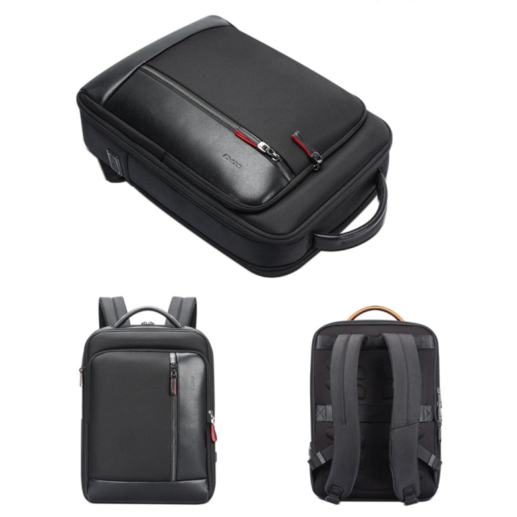 Bopai 751-006641A Large Capacity Anti-theft Waterproof Laptop Business Backpack(Black) - free shipping - PMC Jewellery - Order now!