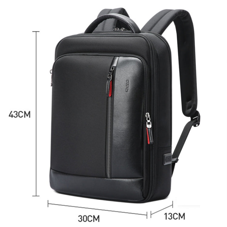 Bopai 751-006641A Large Capacity Anti-theft Waterproof Laptop Business Backpack(Black) - free shipping - PMC Jewellery - Order now!