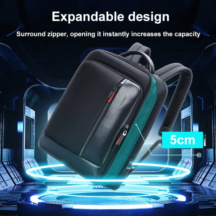 Bopai 751-006641A Large Capacity Anti-theft Waterproof Laptop Business Backpack(Black) - free shipping - PMC Jewellery - Order now!