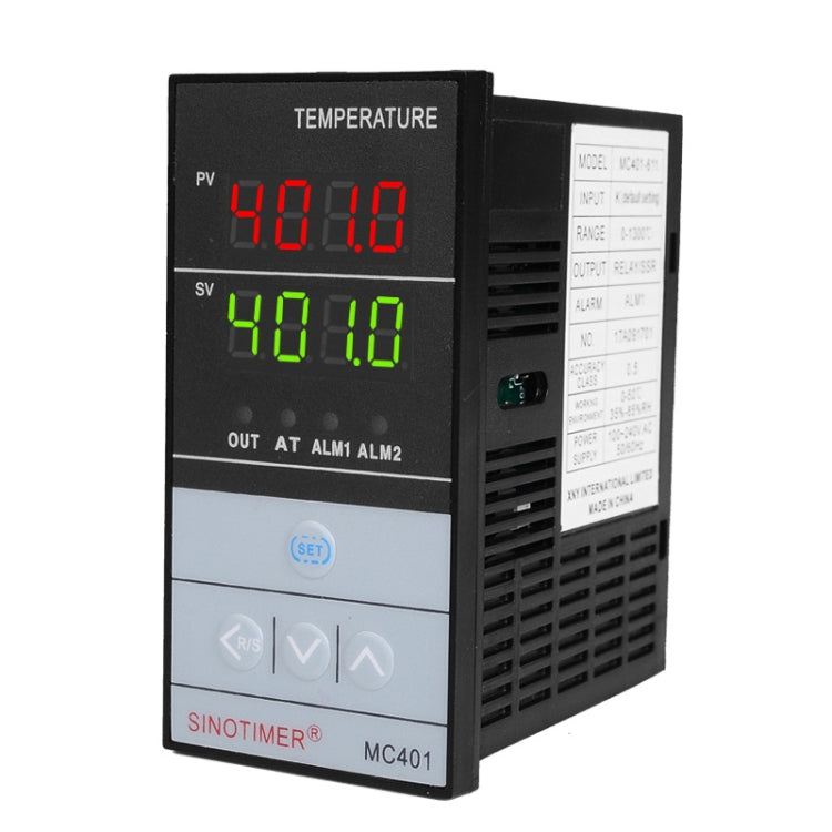 SINOTIMER MC401 Universal Input Short Case PID Intelligent Temperature Controller Meter Heating Cooling Relay SSR Solid State Output - Thermostat & Thermometer by SINOTIMER | Online Shopping South Africa | PMC TechLife | Buy Now Pay Later Mobicred