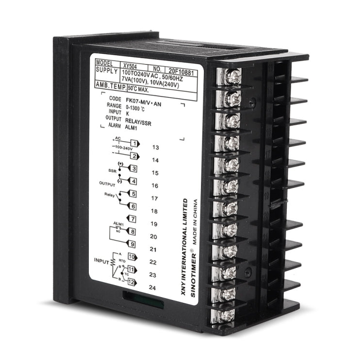 SINOTIMER XY504 Smart Temperature Control Instrument Short Case PID Heating Refrigeration Relay SSR Solid State Output - Thermostat & Thermometer by SINOTIMER | Online Shopping South Africa | PMC TechLife | Buy Now Pay Later Mobicred