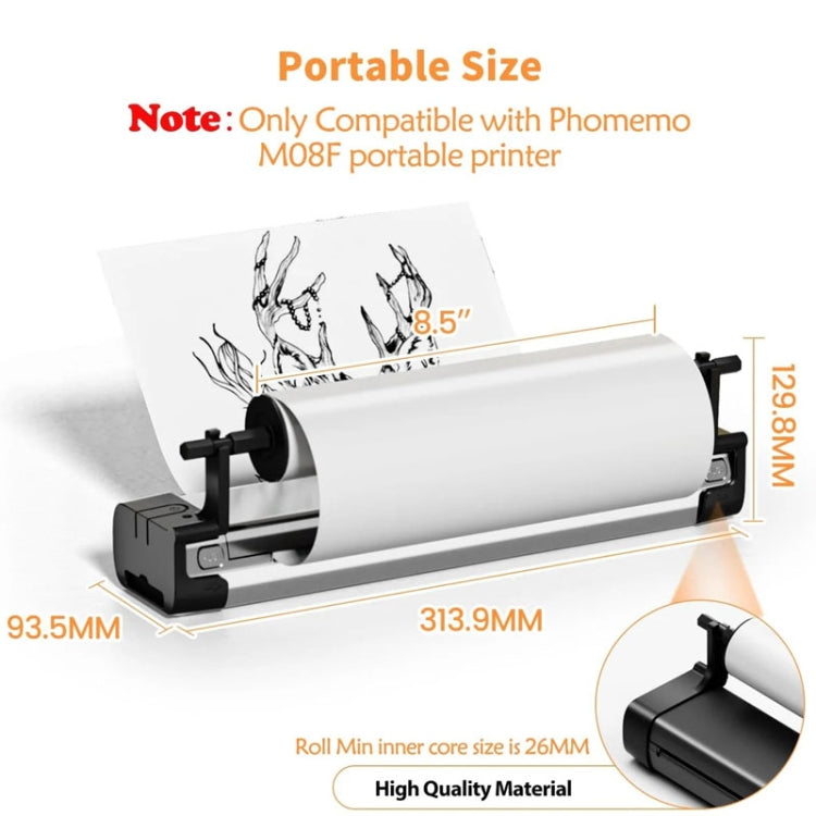 Phomemo M08F Printer Holder For Letter Rolls Thermal Paper - Others by Phomemo | Online Shopping South Africa | PMC TechLife | Buy Now Pay Later Mobicred