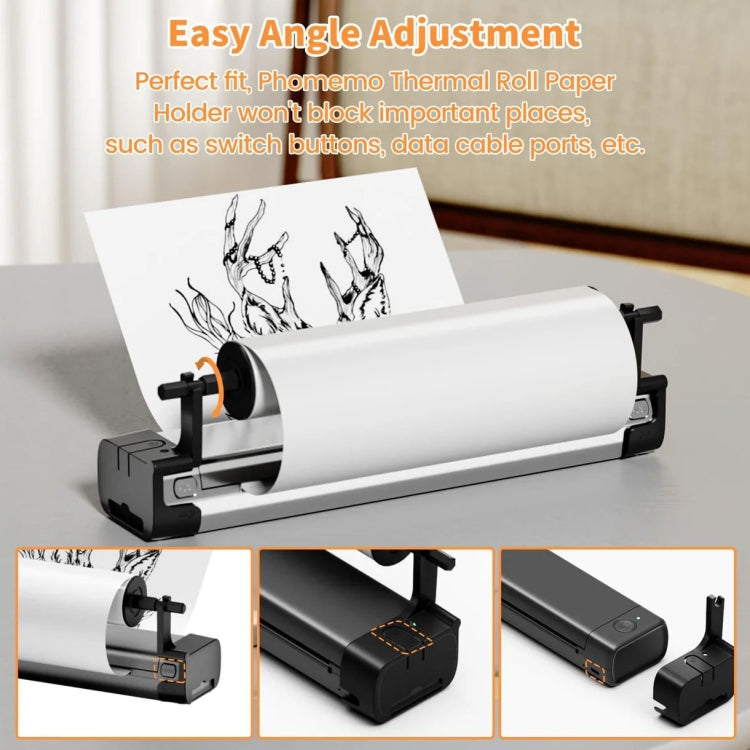 Phomemo M08F Printer Holder For Letter Rolls Thermal Paper - Others by Phomemo | Online Shopping South Africa | PMC TechLife | Buy Now Pay Later Mobicred