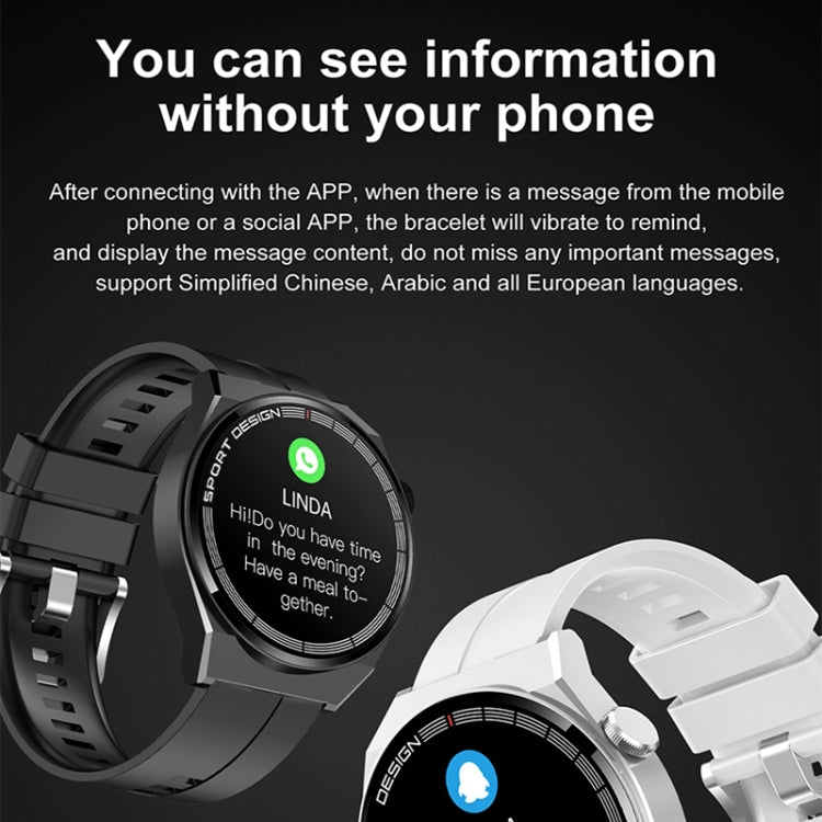 GT3Pro 1.28-Inch Health Monitoring Bluetooth Call Smart Watch With NFC, Color: Brown Leather - free shipping - PMC TechLife - Order now!