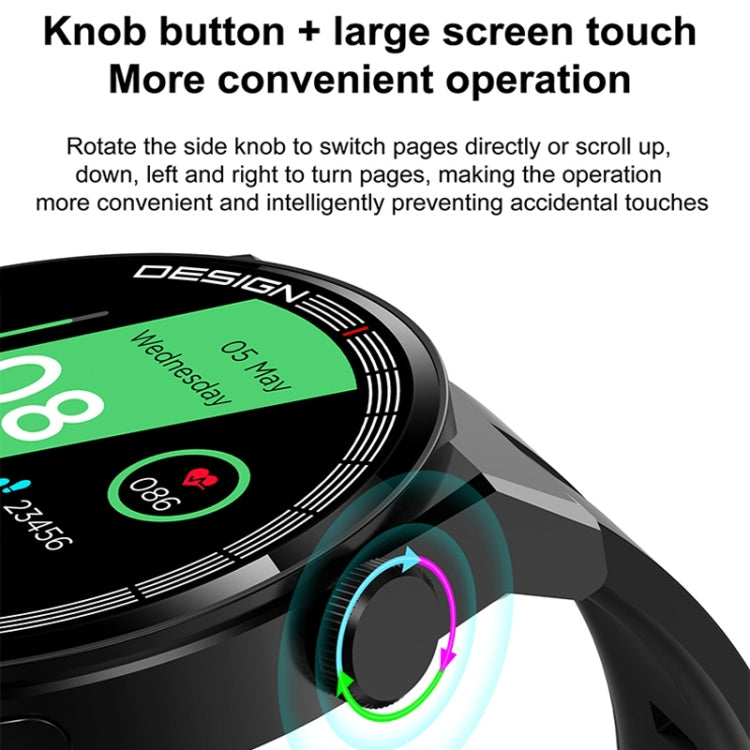 GT3Pro 1.28-Inch Health Monitoring Bluetooth Call Smart Watch With NFC, Color: Brown Leather - free shipping - PMC TechLife - Order now!