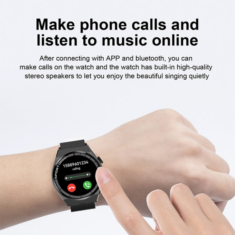 GT3Pro 1.28-Inch Health Monitoring Bluetooth Call Smart Watch With NFC, Color: Brown Leather - free shipping - PMC TechLife - Order now!