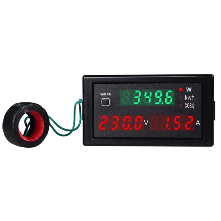 SINOTIMER SPM001 AC LED Digital Voltmeter Frequency Factors Meter Power Monitor, Specification: AC200-450V 100A - Current & Voltage Tester by SINOTIMER | Online Shopping South Africa | PMC TechLife | Buy Now Pay Later Mobicred