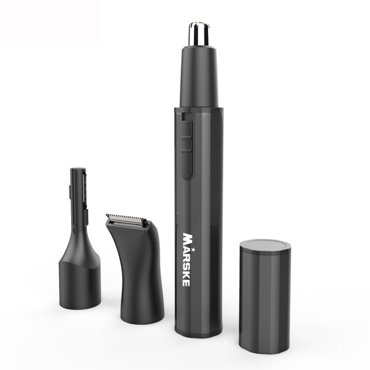 MARSKE  MS-7111 3 In 1 Electric Nose Hair Trimmer Type-C Rechargeable Grooming Instrument(Black) - free shipping - PMC TechLife - Order now!