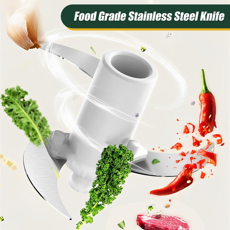 JRQ-01 Home Wireless Electric Meat Grinder Kitchen Garlic Pounder, Size: Long-press(Green) - Stirrer & Squeezer by PMC TechLife | Online Shopping South Africa | PMC TechLife | Buy Now Pay Later Mobicred